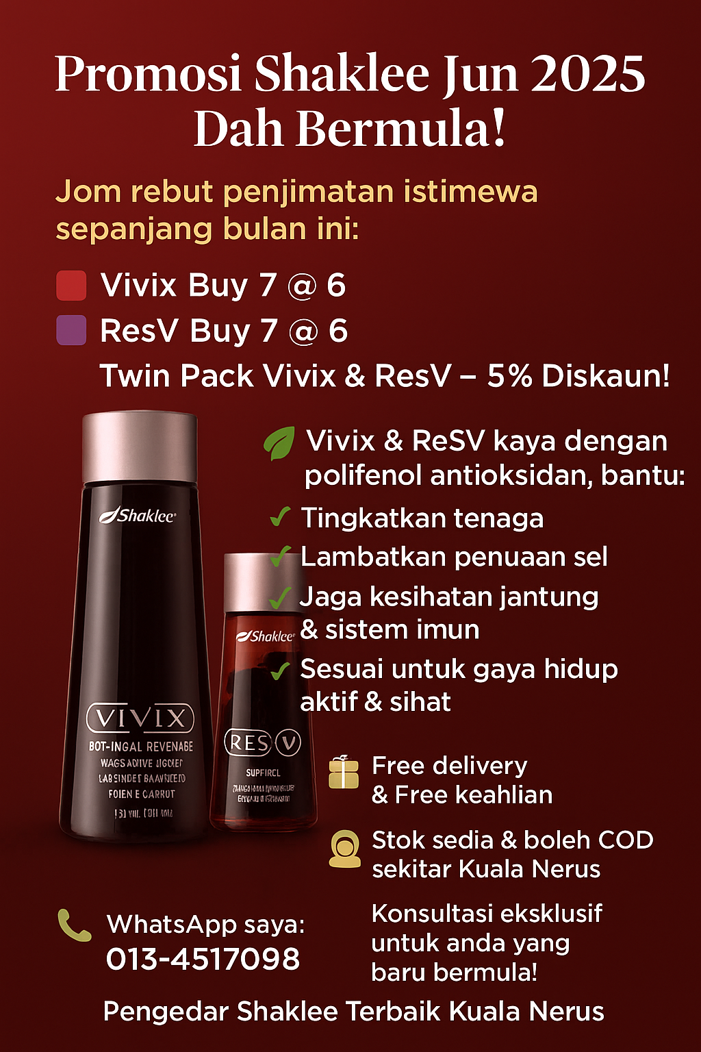 Anggur Muscadine – Rahsia VVIP dalam Vivix & ResV Shaklee!